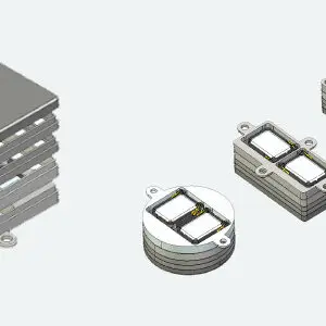 ESU 50340 Luidsprekerset, dubbel 11x15mm, modulaire geluidscapsuleset voor 28mm, 20x40mm, 16x35mm