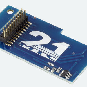51968 Adapterlokplatine L-Form wie 6090x, mit AUX3+AUX4, für LokSound & LokPilot mit 21MTC-Schnittstelle