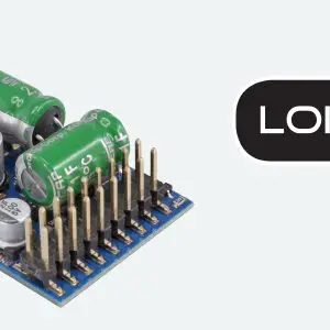 59325 LokPilot 5 L DCC, Stiftleiste mit Adapter, Spurweite 0, G, I